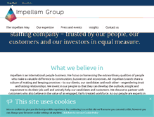 Tablet Screenshot of impellam.com