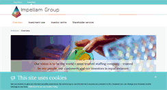 Desktop Screenshot of investors.impellam.com